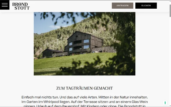 Screenshot der Website brondstott.com