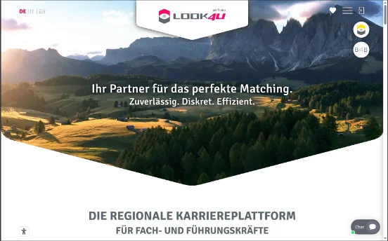 Screenshot der Website job-finder.it