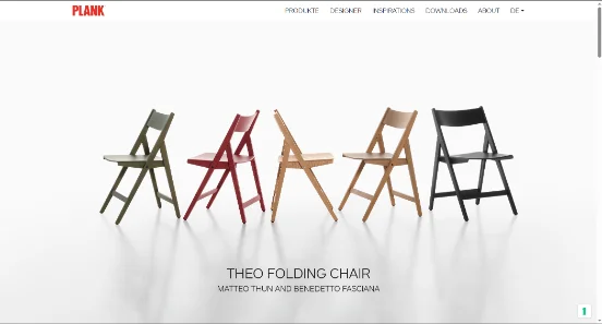 Screenshot der Website plank.it